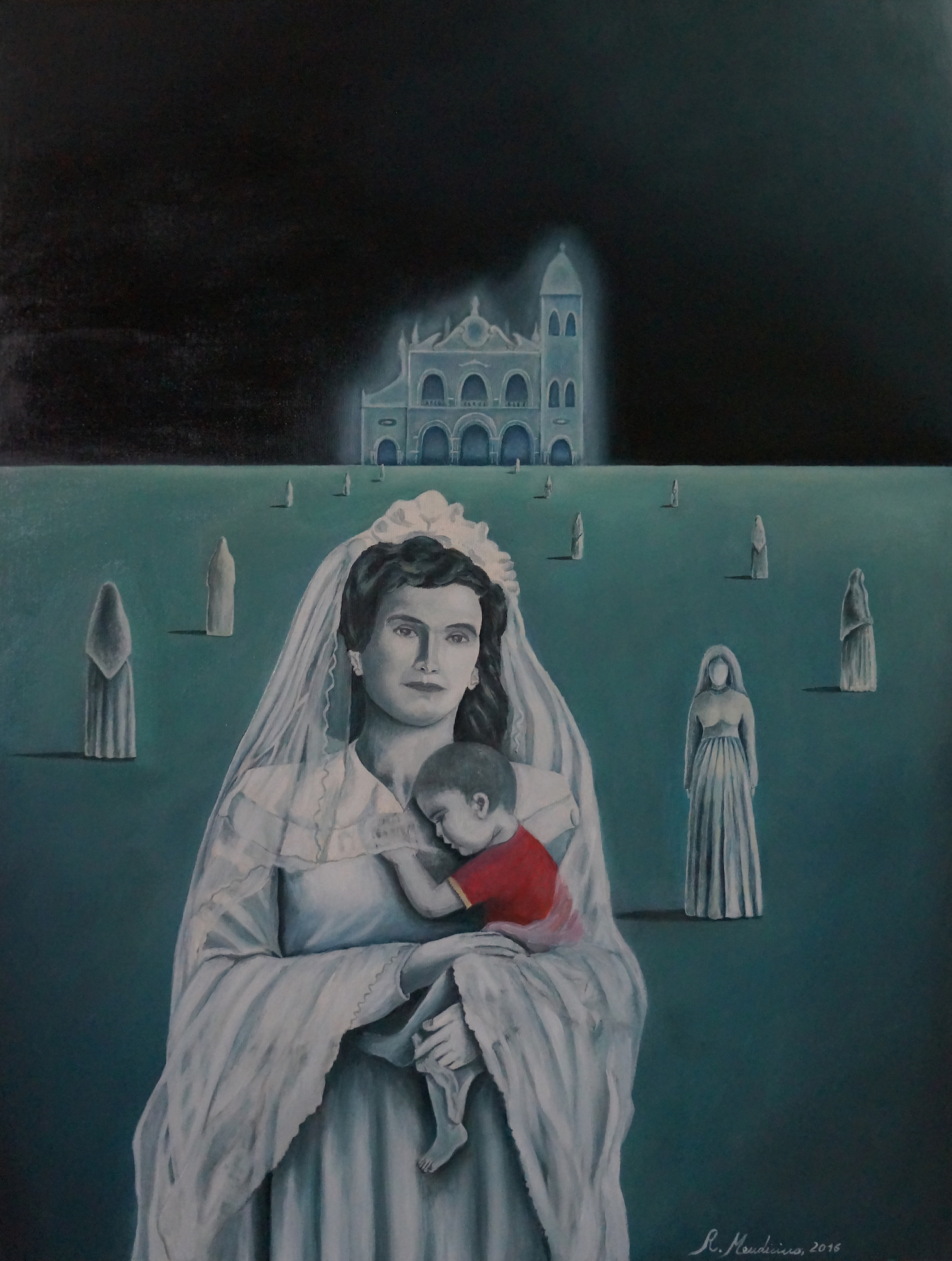 21.Vergine Sposa col Bambino, olio su tela, 60x80, 2016